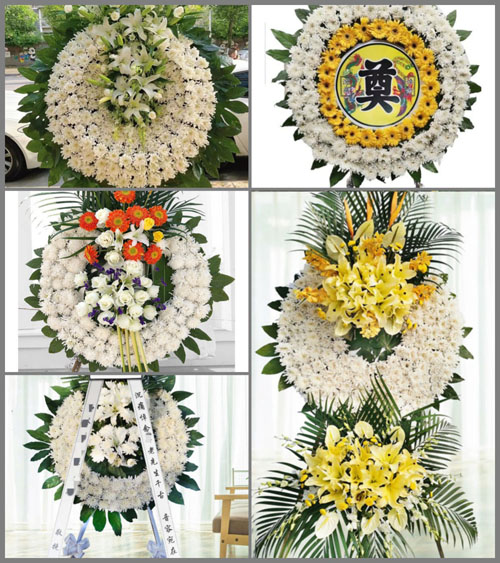 山东青岛平度市旧店镇东上夼村花圈速递